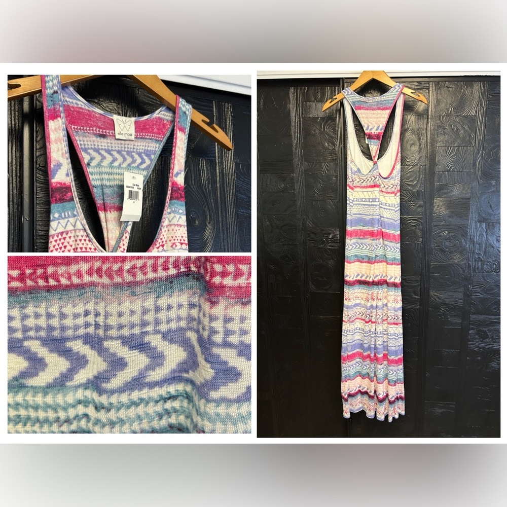 Ella Moss Anthropologie NWT‎ Maxi Dress Size Small Southwestern Festival Beach